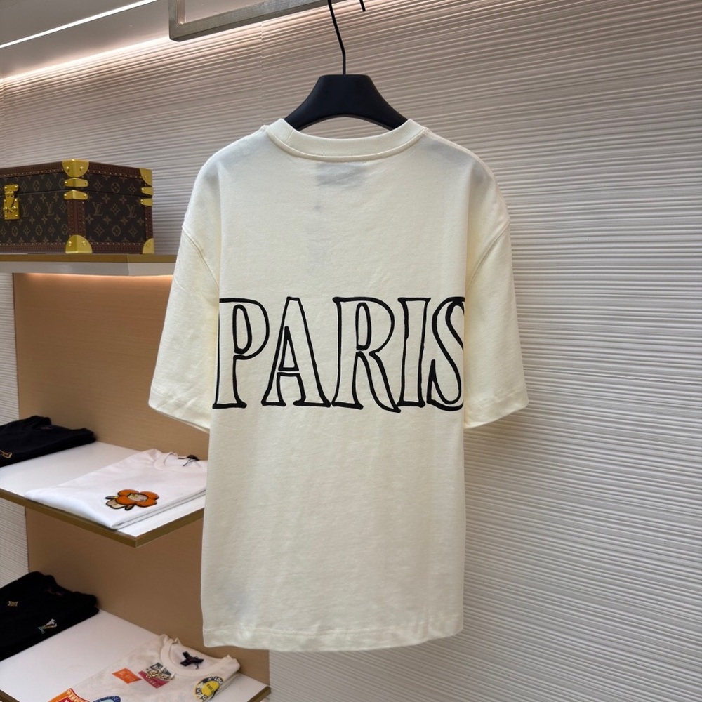 Ami Paris Letter Print Box-fit Short-sleeve - Picture 2 of 9